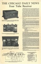 The Chicago Daily News Four Tube Receiver advertisement