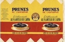 Prunes de California, Etablissements Au Planteur De Caiffa, Importe des Etats Unis d'Amerique