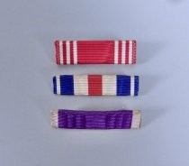 Three WWII Military ribbon bars