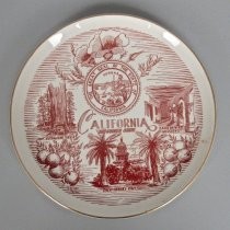 California commemorative plate