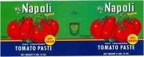 Di Napoli brand Tomato Paste label