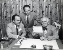 Lee de Forest with two unidentified men