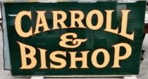 Carroll & Bishop cigar store sign