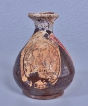 Ceramic wine bottle