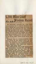 5,700 Miles Coast Wireless Record