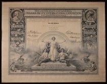 1915 Panama Pacific International Exposition Silver Medal certificate awarded to M. J. Pasetta and Company (San Jose, California) for Napoleon Cherries