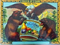 Fruits of California Crate Label