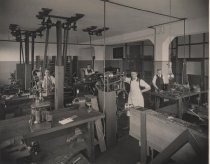 In the workshop of National Radio Company, San Francisco, California, 1919