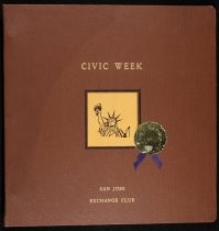 Eighth Annual Civic Week scrapbook & photo album