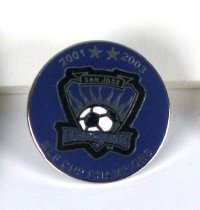 San Jose Earthquakes Championship pin