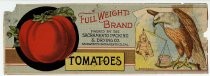 Full Weight Brand Tomatoes label
