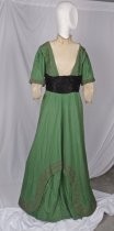 Green wool dress