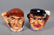 Mean mugging men salt & pepper shakers