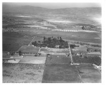 Aerial photograph of Chynoweth-Hayes house