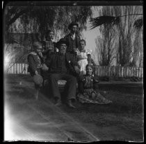 Family portrait outdoors