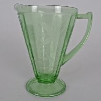 Floral Ponsettia pattern pitcher