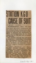 Station KGO Cause of Suit