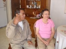 Beatrice and Julian Sanchez at home in 2006