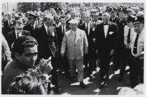 Nikita Khrushchev and entourage touring San Jose's IBM plant