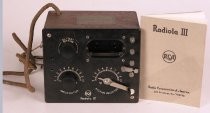 RCA Radiola III radio receiver with instruction manual