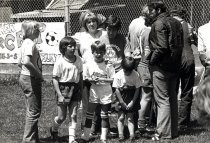 Johnny Moore signs autographs