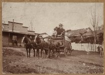 Hill Store and Wagon, New Almaden, California