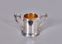 Silver tea slops bowl