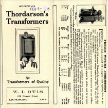 C. H. Thordarson brochures, 1915