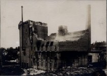 Fredericksburg Brewery after fire, 1902