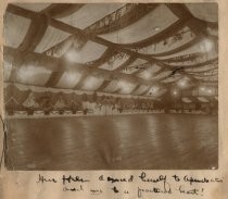 Yale University auditorium decorated for a dance