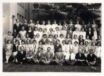 Group portrait including Winifred Estabrook