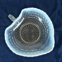 Hobnail glass candy dish