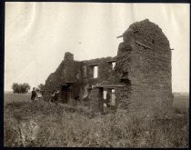 "Ruins of the old Berryessa House, one of the first houses built in Santa Clara Valley"