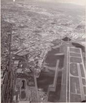 Aerial view of San Jose Airport looking northeast