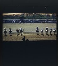 Mounted horseback riders at San Benito County Fairgrounds