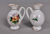 Flowery pitcher salt & pepper shakers