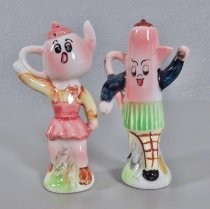 Dancing salt & pepper shakers