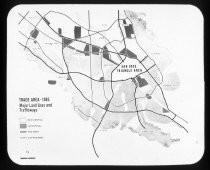 "Trade Area 1985 - Major Land Uses and Trafficways"