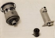 Ampex parts for A.P.S. 4 and 6. Motor housings made by D. M. Perham