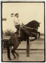 Al Kearney on horseback