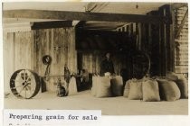 "Preparing grain for sale"