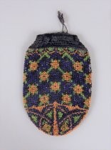 Art Deco beaded pouch purse