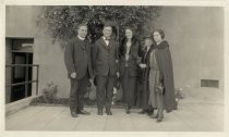 Father Charles Budde, Herman and Gladys Budde, Mrs. Sketchley and Consuelo Sketchley