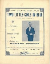 Two little girls in blue. Waltz song