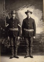 Two soldiers from Company B