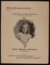 Little Paloma Schramm: The Child Pianiste at King Conservatory