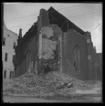 Earthquake damage to church