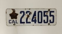 California license plate 224055