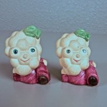 Grape heads salt & pepper shakers