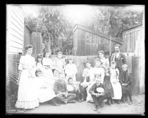 Group portrait of children outdoors